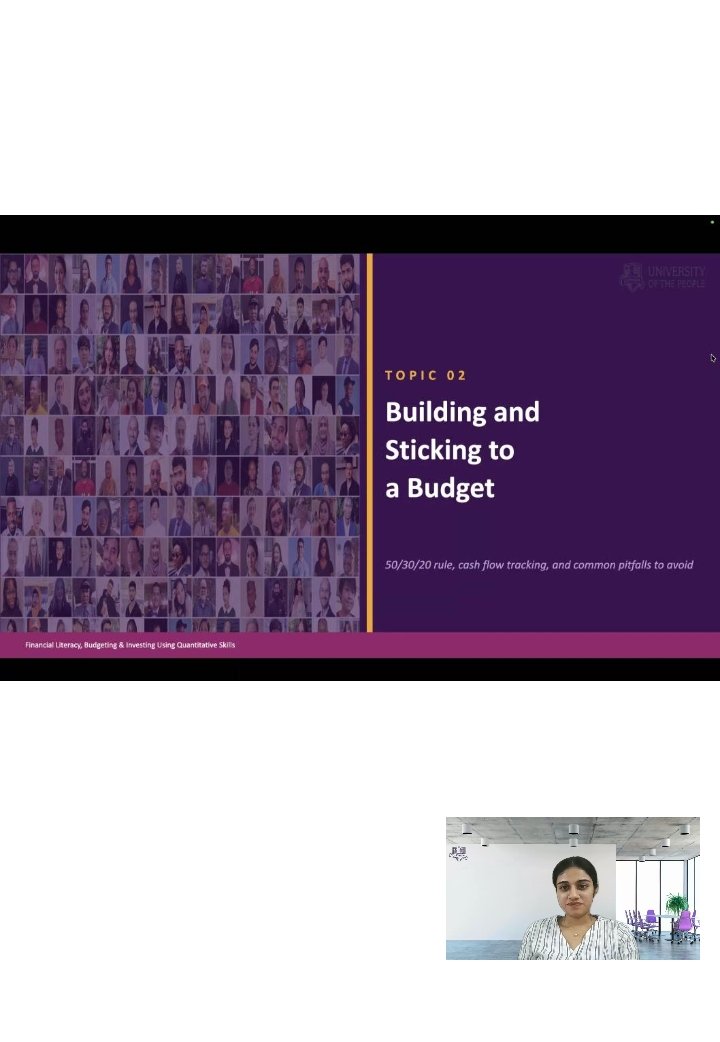 AkanjiAB's tweet image. Great webinar today on financial literacy and investing!
Learned how even small amounts and simple math can create long-term financial impact.
Thanks to Dr. Perez and Yashita for the clarity. 💡💰
#Finance #Investing #Budgeting #UoPeople