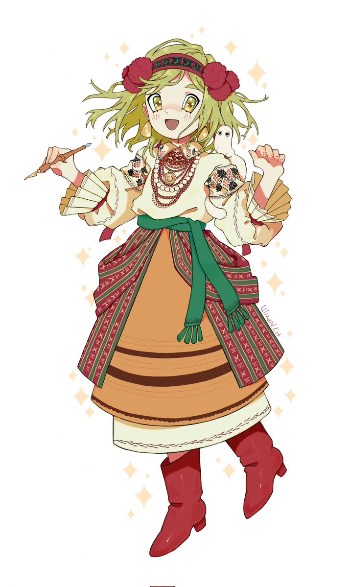 Coco in national Ukranian clothing 🌟
#украрт #witchhatatelier #coco