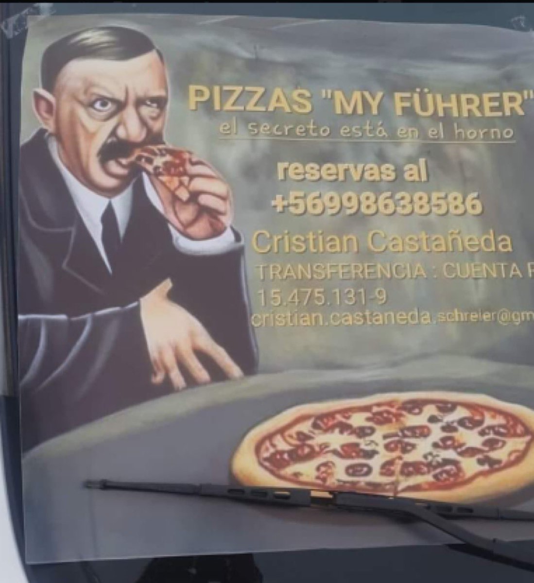 If you thought the Big N*gga burger 🍔 was offensive, wait until you see this pizza place in Argentina:

“The secret is in the oven”