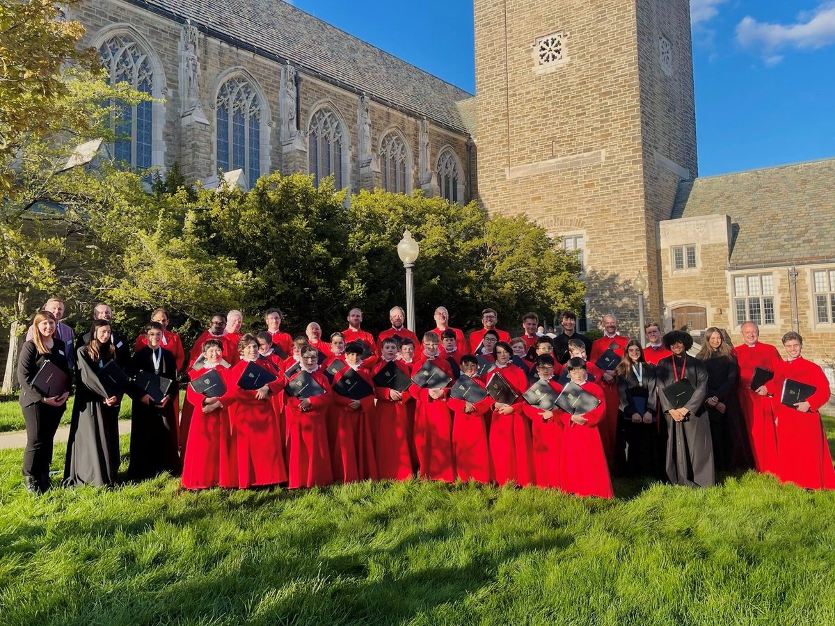 WAbbeyChoir's tweet photo. The choir's concert at Christ Church Cranbrook marked the halfway point of the tour. We were delighted to be joined by the Cranbrook Choristers for Elgar's Ave verum. Tonight's concert is at St Paul's Episcopal Church, Cleveland Heights (19:30 EDT). Tickets and details are below. https://t.co/1TKgrggXs1