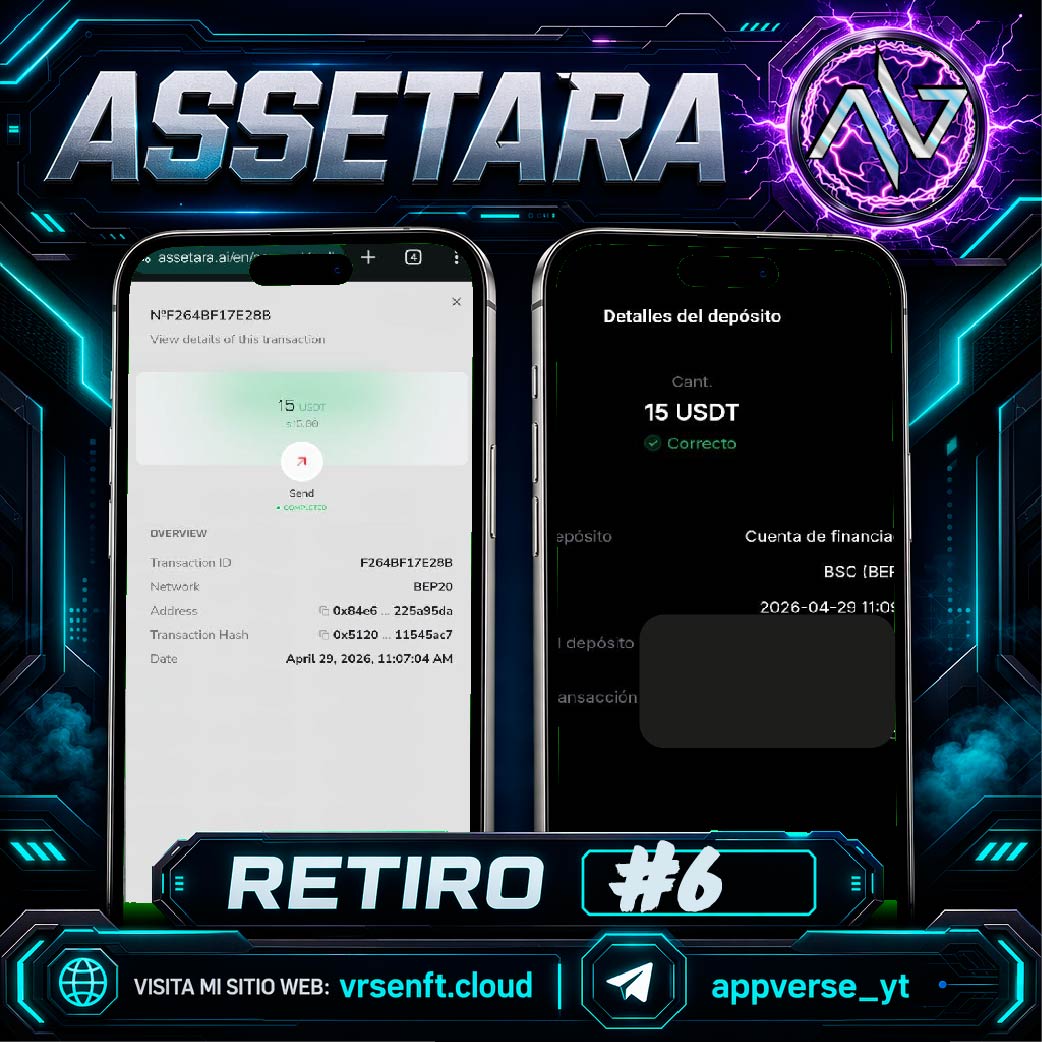 #Assetara demotrando solidez, firmeza, y hasta los momentos compromiso. ¡Sabemos que esto se trata de riesgo!

Pero hasta hoy seguimos facturando.

#ASRA #Staking #Inversiones