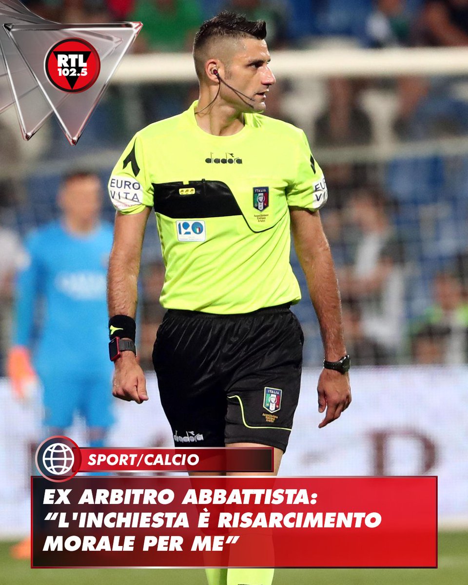 rtl1025's tweet image. ⚽ "A chi pensa che questa inchiesta mi renda felice dico che mi risarcisce moralmente, ma sono sempre stato e sono mosso solo da senso di giustizia". Eugenio Abbattista, l'unico direttore di gara che in quasi 115 anni di storia dell'Aia (Associazione italiana arbitri) si è