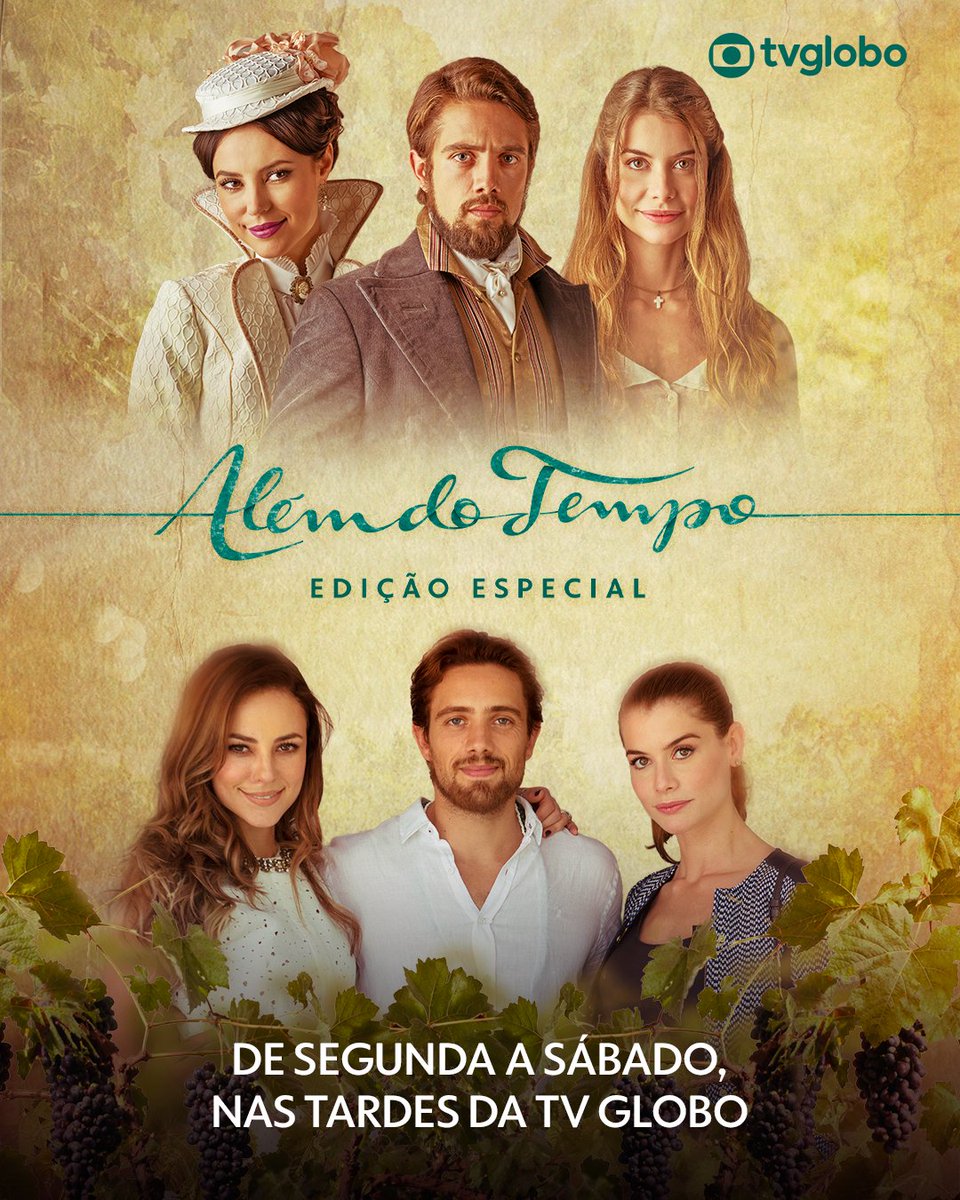 A gente não consegue desgrudar da TV! 📺✨ 
A saga de Lívia e Felipe é daquelas que prendem a gente do início ao fim, provando que o verdadeiro amor sempre encontra o seu caminho. 🥹

Acompanhe #AlémDoTempo de segunda a sábado, na #EdiçãoEspecial da #TVGlobo!
