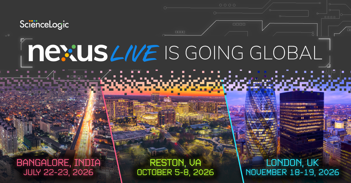 ScienceLogic's tweet photo. #NexusLive2026 is bringing the ScienceLogic community together across the globe.

Explore the future of IT operations, see how peers are solving real challenges, and walk away with strategies you can put into action.

🔗 Learn more about #NexusLive2026: https://t.co/MJV1SKbzOW https://t.co/bQ3gxSUDFr