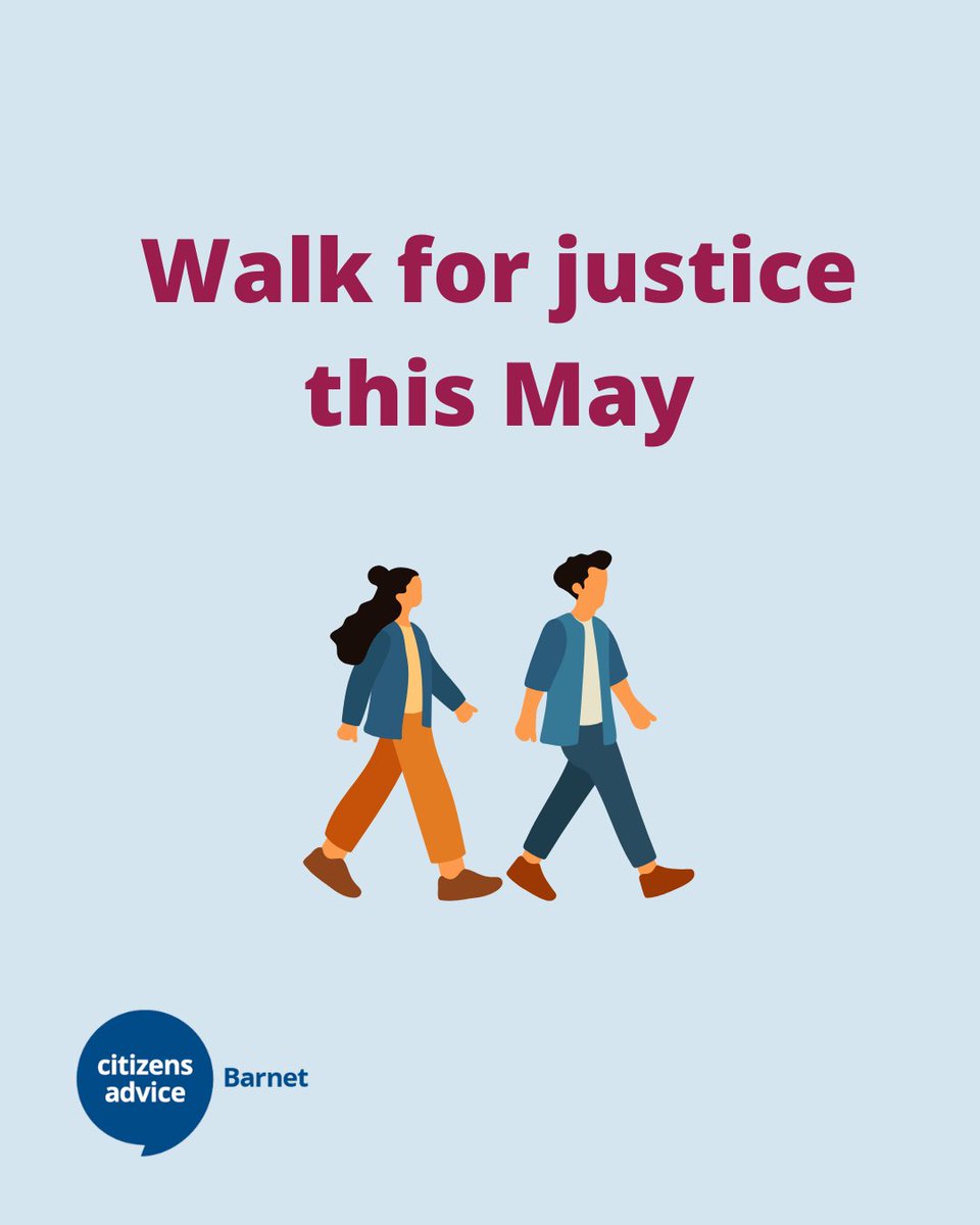 BarnetCAB's tweet photo. May is National Walking Month! If you'd like to challenge yourself while raising funds for a local charity, why not create a fundraising page on JustGiving and commit to walking 10,000 steps every day in May.

https://t.co/tQy4RVyDpi https://t.co/PjD66lkQhx