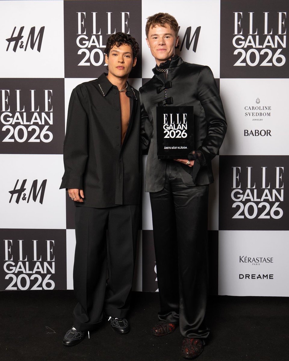 Omar Rudberg and Edvin Ryding at Elle Gala 2026 📸