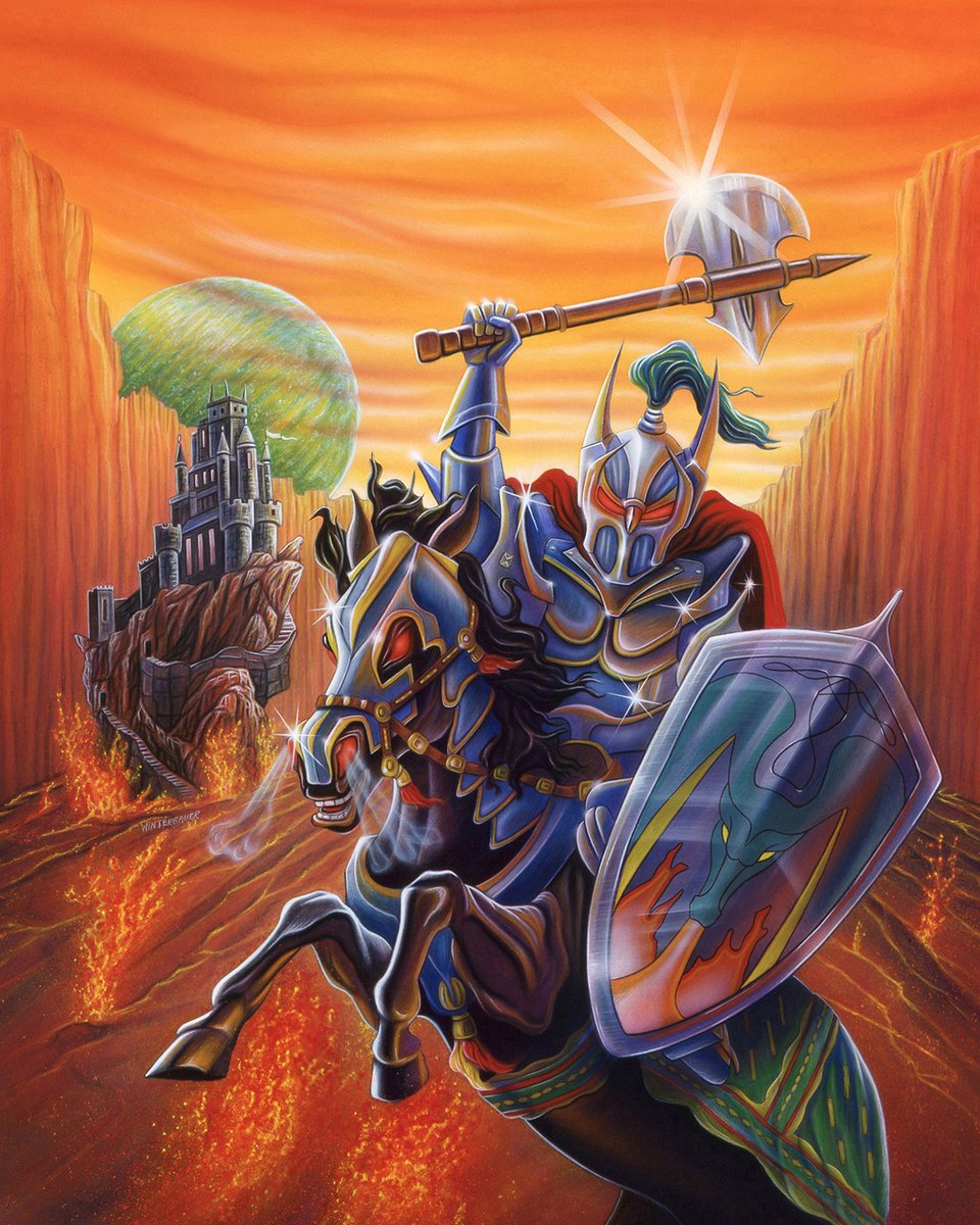 MikeWinterbauer's tweet image. My classic DarkSide of Xeen painting 1993!
#retrogaming #boxart #popculture #illustration #DarkSideofXeen