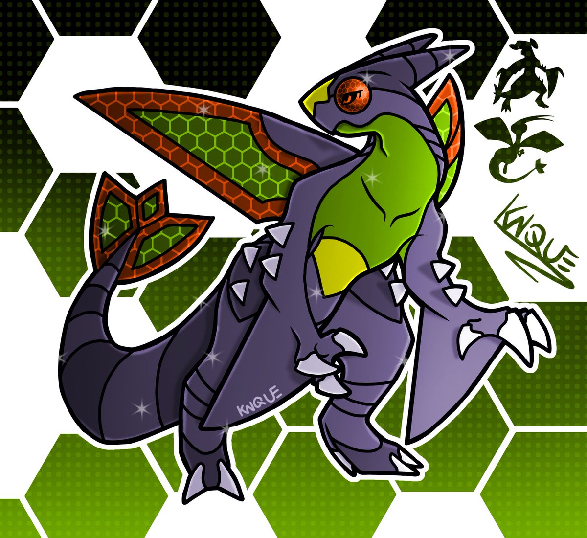 Kaiquedesousa17's tweet image. another one. Garchomp + flygon both normal and shiny :D

Not sure if im satiafied with the final result tough. But i hope you guys will like it. 

#pokemon #fusion #fanart