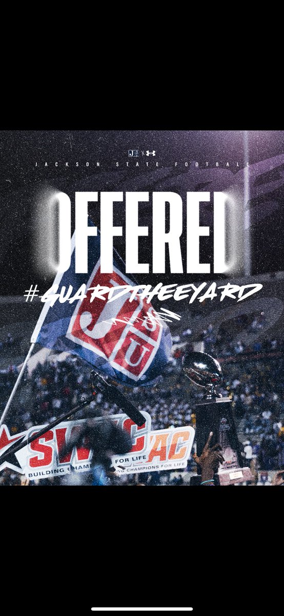 d_delarrius's tweet photo. After a great conversation with the coaching staff, I am blessed to receive an offer from Jackson State University!
All glory to God!💙❤️
#GuardTheeYard #AGTG @TheRealJavJones @Coach_Buckley11 https://t.co/qwVp14Wj58