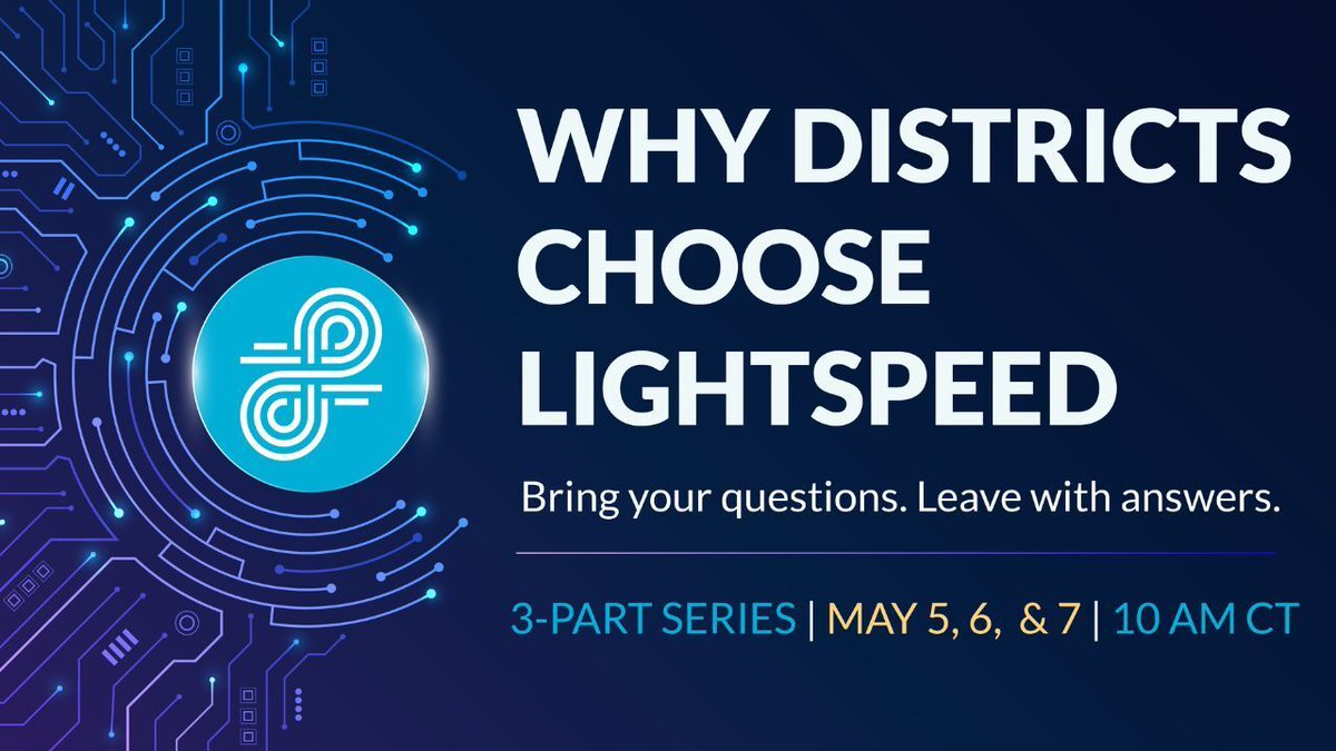 lightspeedsys's tweet image. Screen time. Classroom engagement. AI governance. Lightspeed Filter is tackling the 3 questions shaping every district's 26-27 plan — in 3 focused, 30-min sessions. 

Bring your questions. Leave with answers. 🎓 
bit.ly/4cF4sQw #EdTech #K12