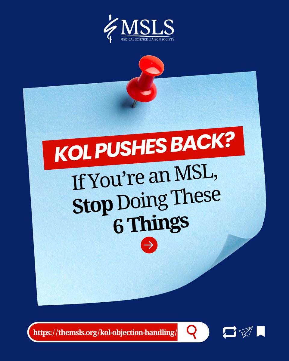 MSLSociety's tweet photo. What if a KOL pushes back… and everything gets tested in real time?

It’s not the objection that breaks trust.
It’s how you respond.

Defend too early → trust is gone.

Learn to lead the conversation:

May 8 | 12–4 PM EST
https://t.co/Pi9IIHaneq
#MSL #MedicalAffairs #KOL https://t.co/kPL1pCUCyT