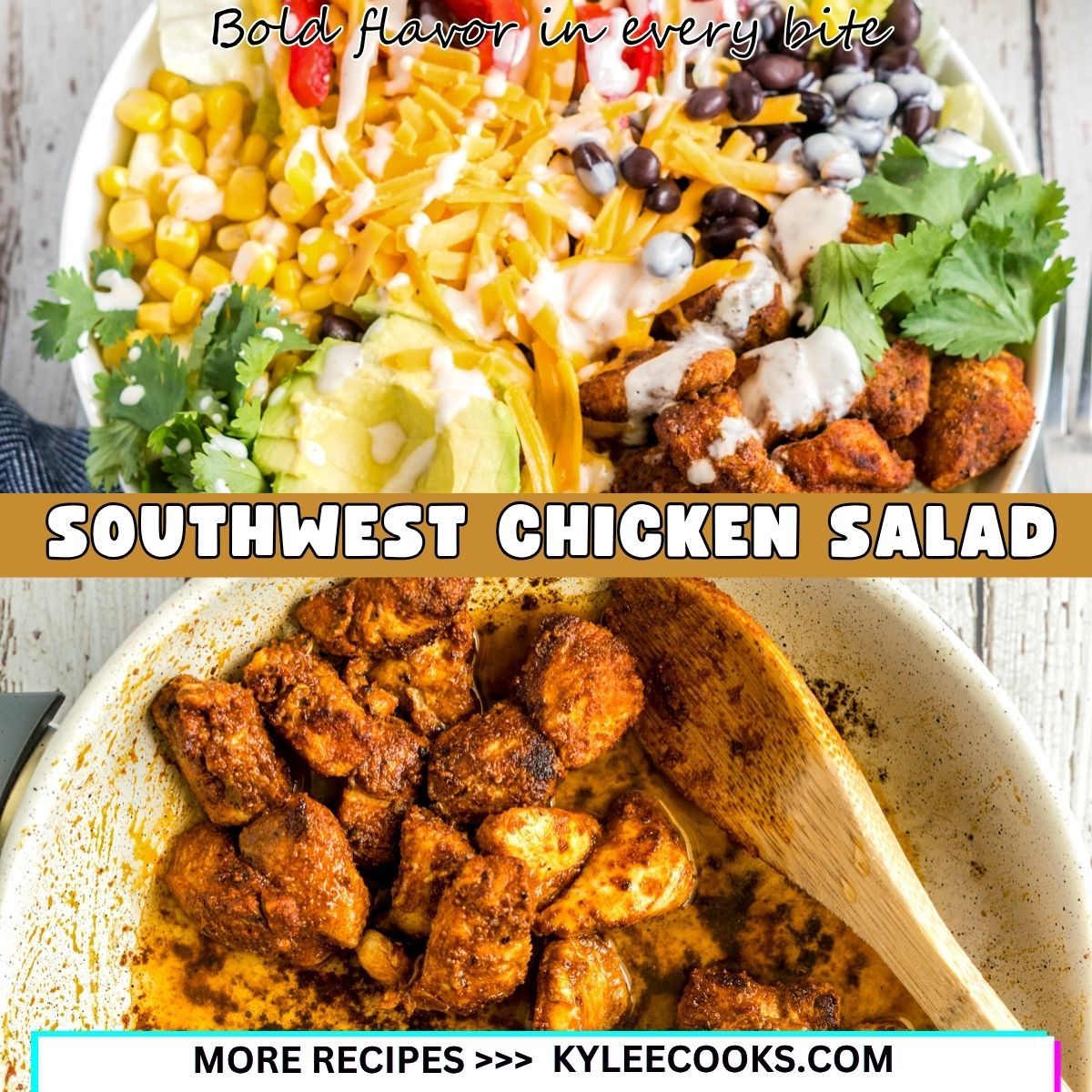 kyleecooks's tweet image. Bold southwest flavors, creamy chipotle ranch, and easy to make ahead. This salad is perfect for Cinco de Mayo. #CincoDeMayo #ChickenSalad #kyleecooks kyleecooks.com/southwestern-c…