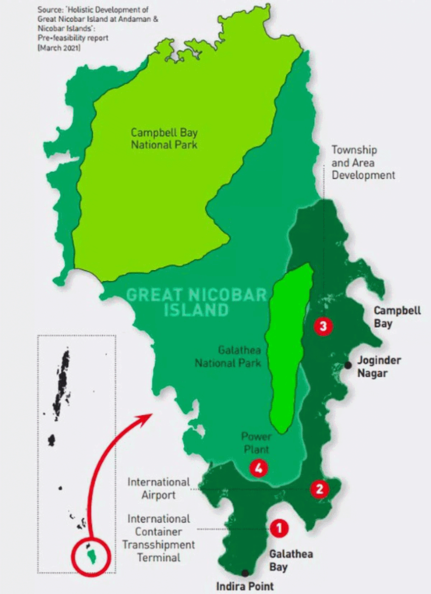 DecodexIN's tweet image. ₹81,000 crore Great Nicobar Project:
✅ Mega port
✅ International airport
✅ Strategic military advantage
❌ Forest destruction
❌ Wildlife threat
❌ Tribal impact
Big opportunity. Big risk.
India must build wisely. 🇮🇳
 #GreatNicobarProject #India #Environment #Biodiversity