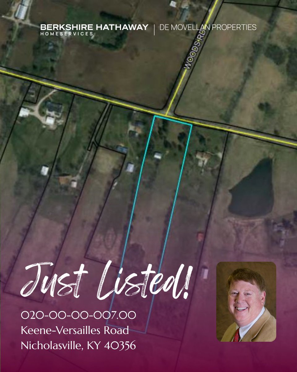 bhhsdemovellan's tweet image. #JustListed in Nicholasville | Water and electric are on the property, and a small storage barn is included.

Call or text Berkeley Hollingsworth at (859) 619-7053 to arrange your private showing today!

📍020-00-00-007.00 Keene-Versailles... demovellan.com

#deMovellan