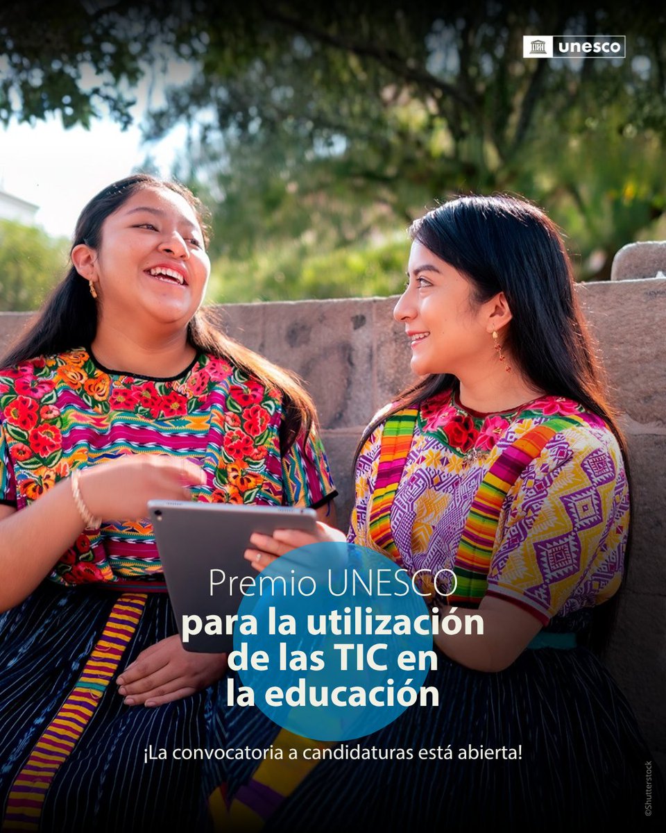 UNESCOMexico's tweet image. 🎒El Premio #UNESCO al uso de las TIC en la Educación 2026 reconocerá a dos personas, instituciones u ONG que fortalecen a comunidades educativas ante los sistemas de #IA.

🏆Cada galardón contará con 25,000 USD.

➡️Consulta los detalles de postulaciones: f.mtr.cool/gacfkodefa