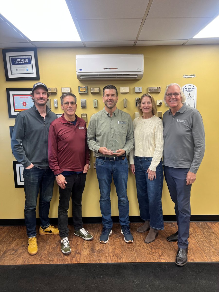 TFOBrienHVAC's tweet photo. Congratulations to Brendan on his new role here at T.F. O'Brien! Thank you for your 15 years of dedication in sales. We’re excited to see you take on this next chapter as a Project Manager, working hand-in-hand with our Sales and Install departments. https://t.co/VwFY12eGEe