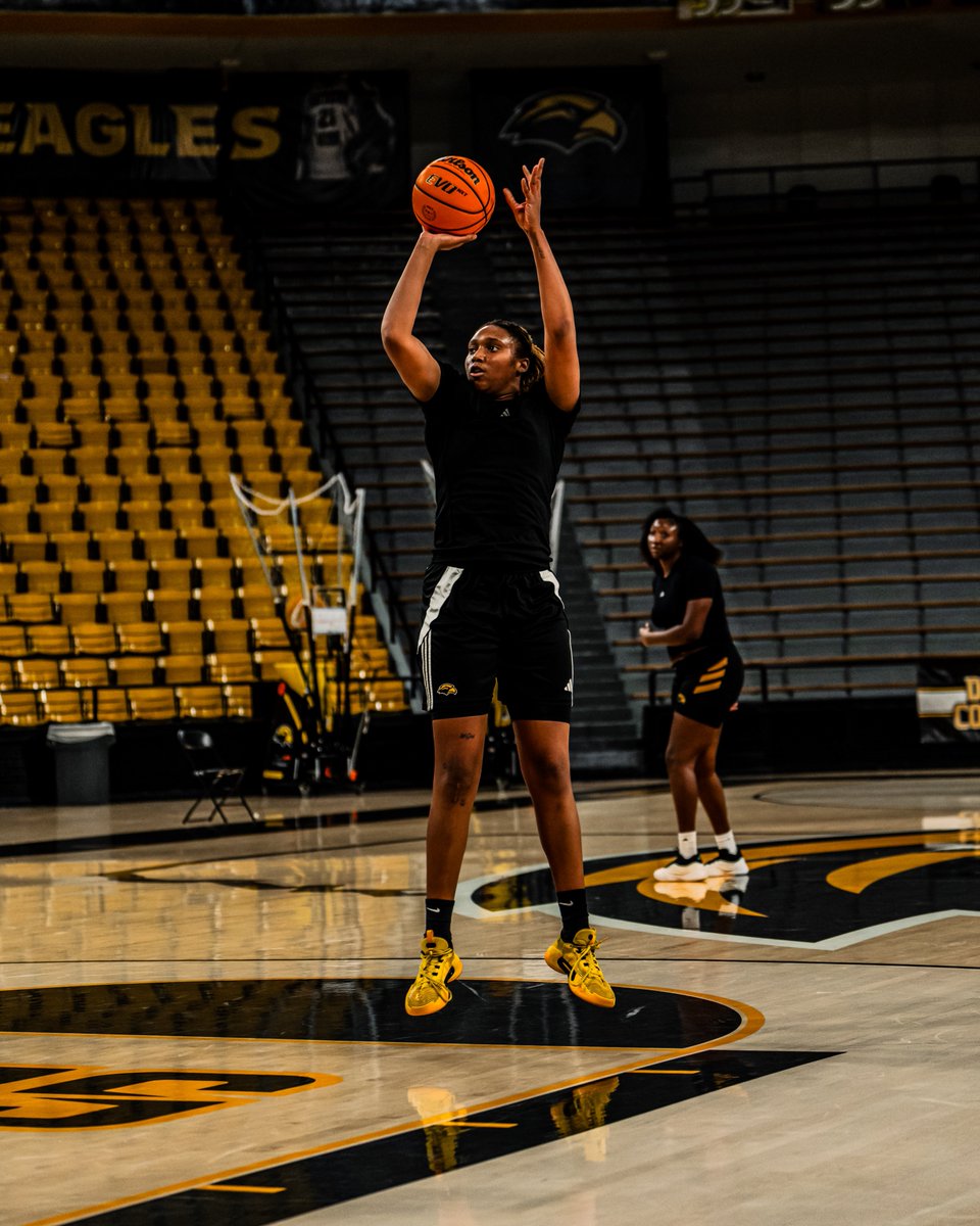 SouthernMissWBB's tweet photo. Floor work👷‍♀️🚧🏀

#ELEVATE | #SMTTT https://t.co/3fz7joQ9EX