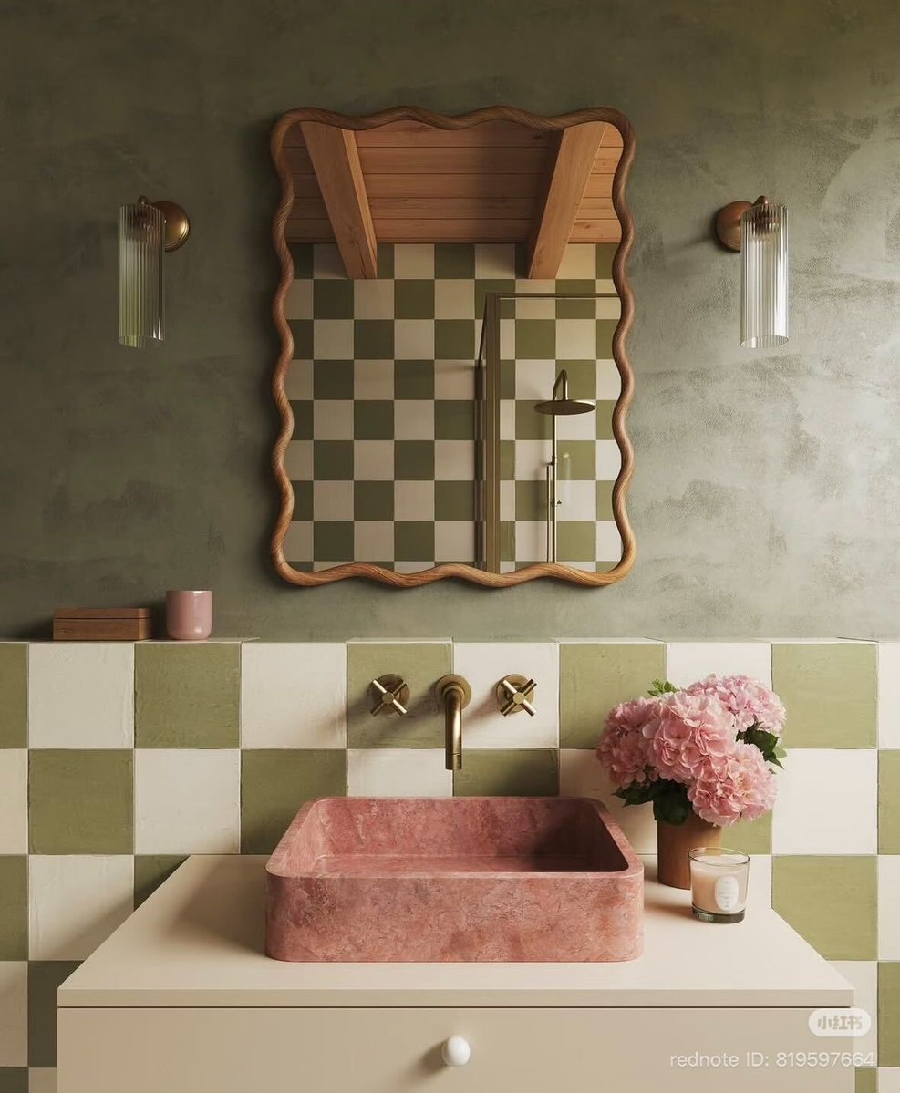 small tiles in bathrooms