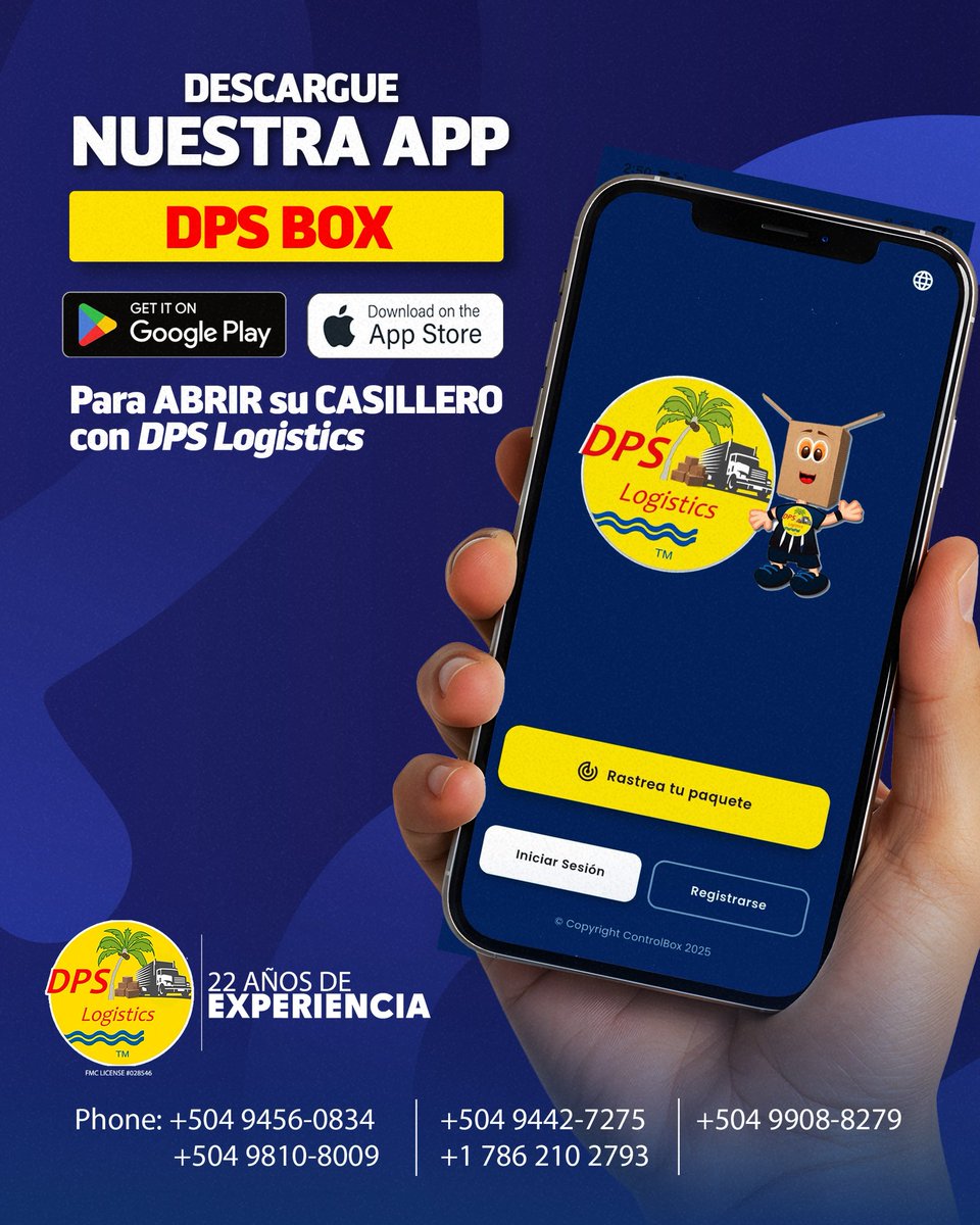 dpslogisticsllc's tweet photo. Innovación y experiencia a su servicio 📱🚛

En DPS Logistics nos renovamos para usted. Descargue DPS BOX y descubra la forma más eficiente de manejar tus encomiendas marítimas y aéreas.

1.Descargue la App.
2.Abra su casillero.
3.¡Rastree y reciba! https://t.co/NhykLUxwRm