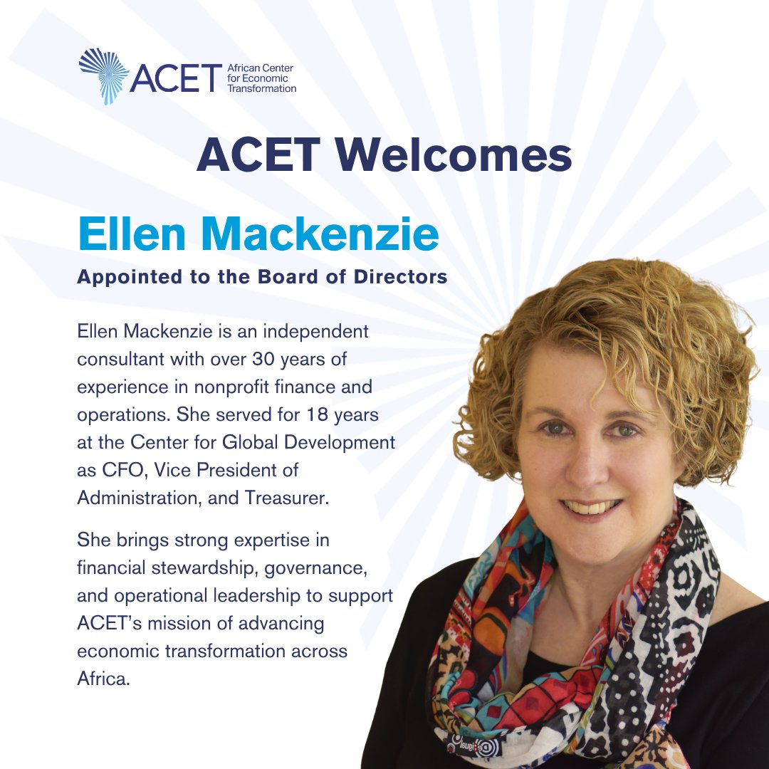 African Center for Economic Transformation (ACET) tweet media