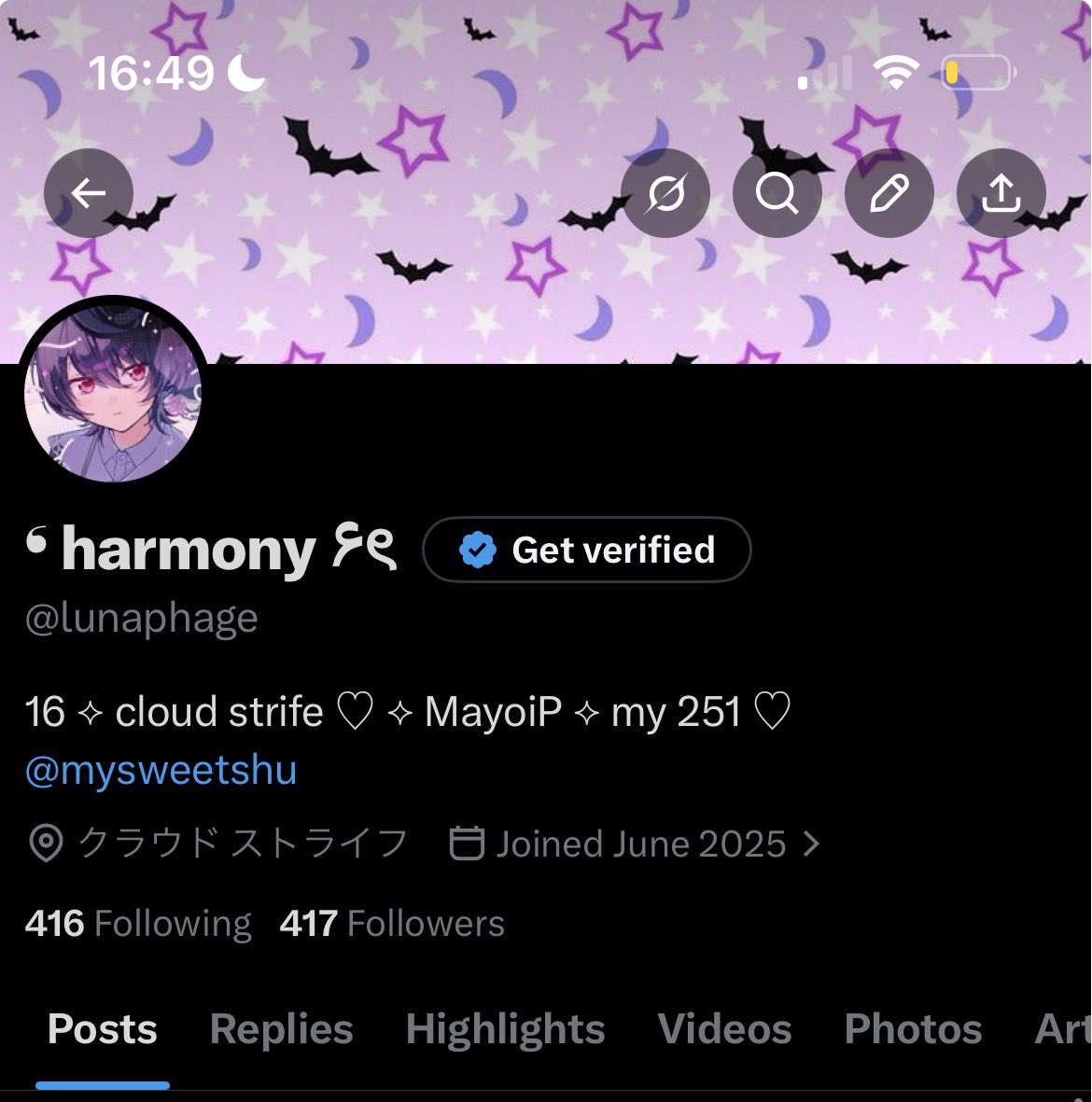 ❛ harmony ۶ৎ tweet media