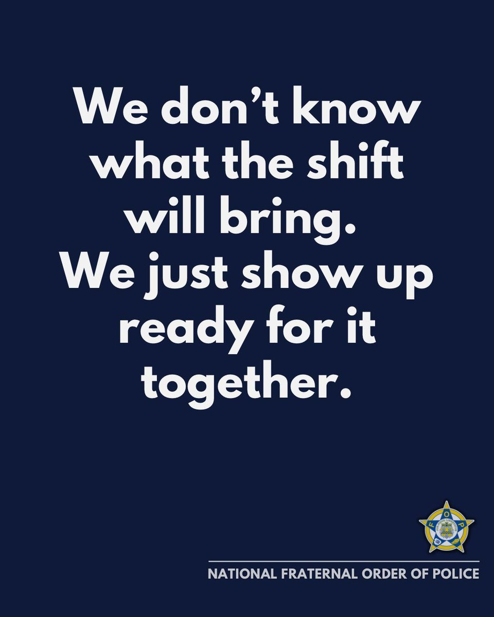 GLFOP's tweet image. That’s the job. Uncertainty handled by preparation, trust, and the people beside you.

#LawEnforcement #FOP #PoliceLife #Teamwork #OfficerSafety