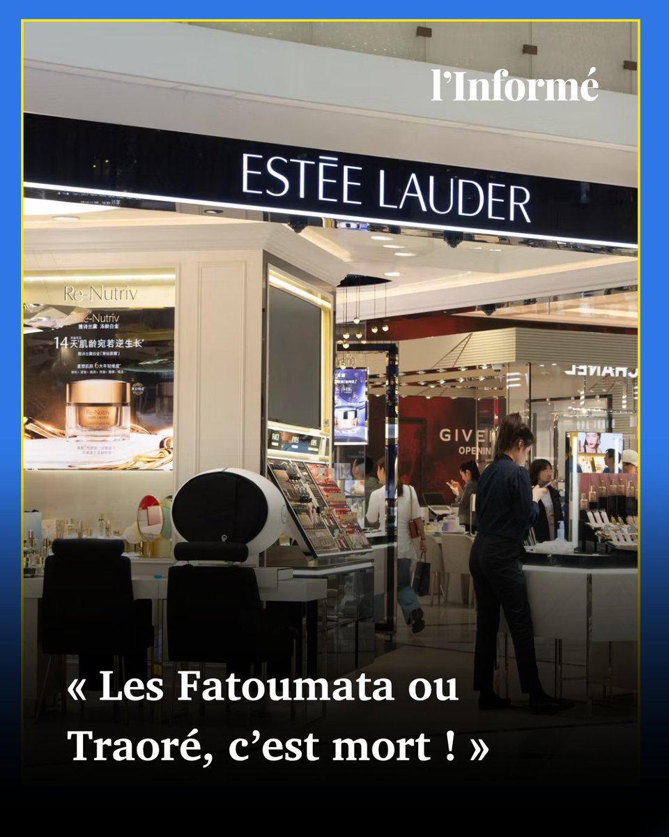 🗣️ « Les Fatoumata, Coulibaly ou Traoré, c’est mort ! On ne peut pas inviter ça au siège, elles vont nous taper la honte les tantines africaines »

<a href="/pch__alexandra/">Alexandra Pichard</a> a enquêté sur la mollesse d'Estée Lauder face au racisme de ses managers.