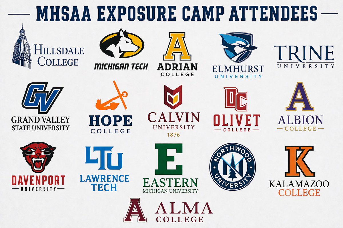 michiganhsfca's tweet image. Confirmed schools attending upcoming MHSFCA exposure camps

More schools continue to commit to send coaches each day.