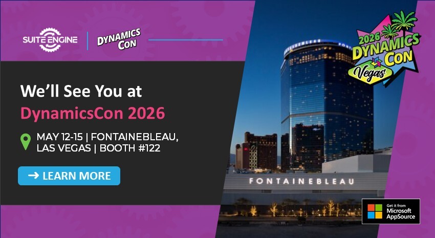 SuiteEngine's tweet photo. Suite Engine is proud to sponsor #DynamicsCon2026 in Las Vegas! 🌴 Visit booth #122 to discover our carefully crafted solutions for your industry.
Learn more: https://t.co/tnZ14J5Cg9
#DUG #DynamicsCon #MSDyn365BC https://t.co/U9nLEce1XT