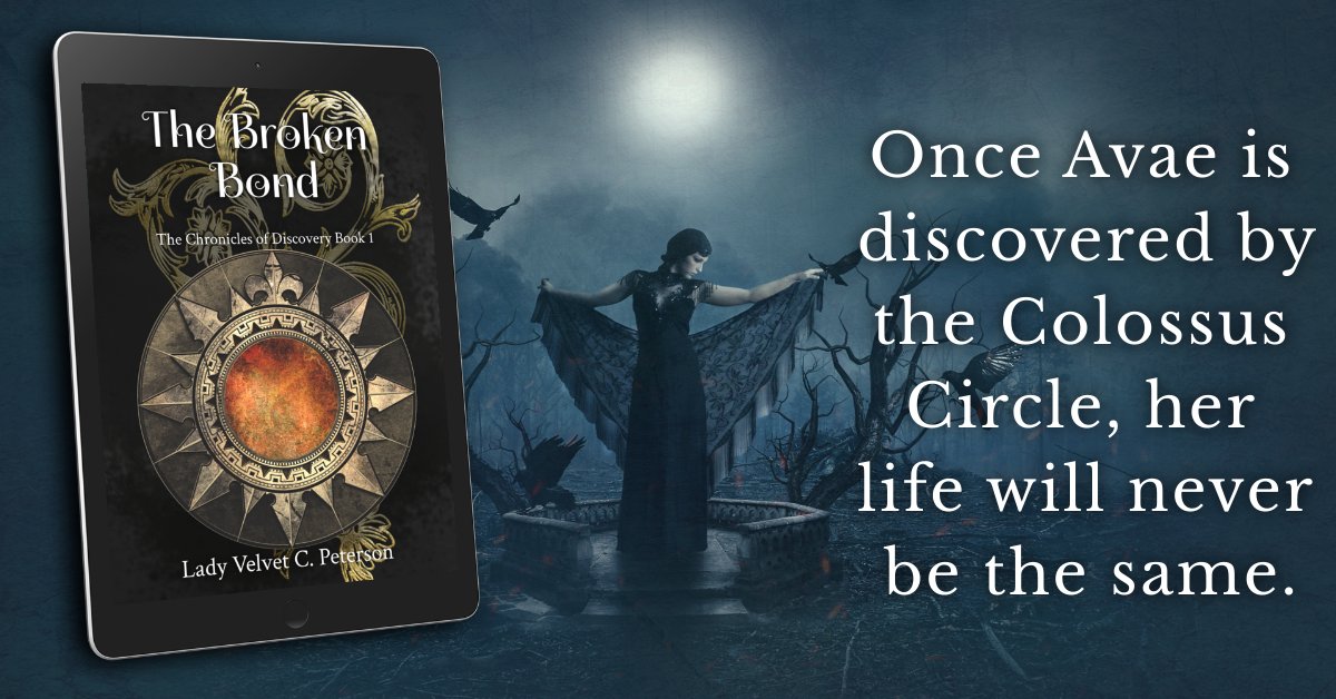 velvet_pete's tweet image. The Colossus Circle has plans for Avae. She just doesn't know it yet.
Teaser:  ladyvwrites.com/?p=2477
amazon.com/Broken-Bond-Bo…
 #fantasyseries #getbook1free #paperbackavailable