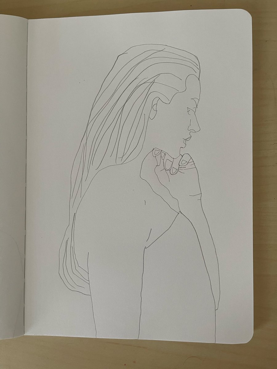joleen_dietz's tweet image. Woman drawing.

Materials:
Pencil - Derwent Graphic 3H
Eraser - Factis Black 18
Sketchbook- Rita, Cachet by Daler-Rowney

#illustration #pencil #portrait #ArtistOnTwitter