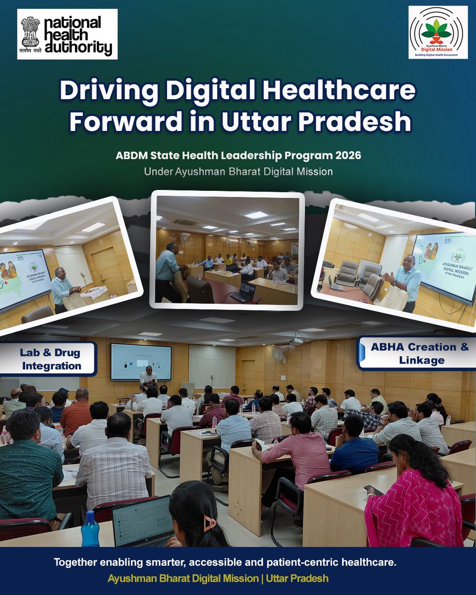 Ayushman Bharat Digital Mission UP tweet media