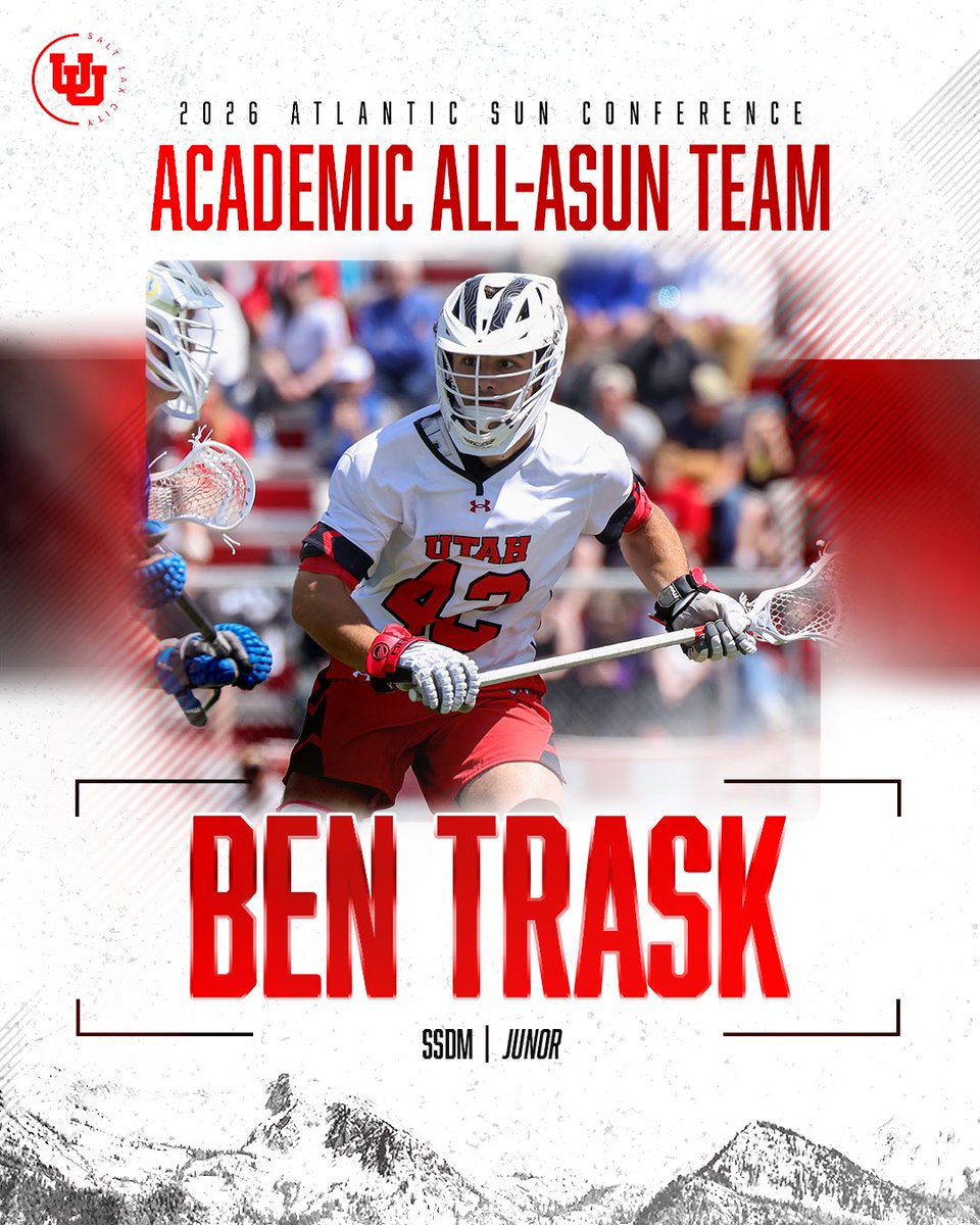 UtahLacrosse's tweet image. 𝐀𝐂𝐀𝐃𝐄𝐌𝐈𝐂 𝐀𝐋𝐋-𝐀𝐒𝐔𝐍

Congratulations to our 6️⃣ Academic All-ASUN selections‼️

#GoUtes