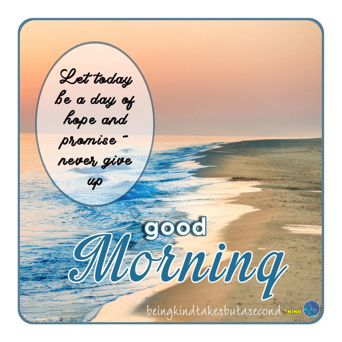 QuotesrusF's tweet image. 😘❣️ GOOD  M☀️RNING  Let today be a day of hope and promise - never give up   🙋🏻‍♀️    🐝   KIND
#goodmorning #morning #beekind #beingkindtakesbutasecond #life #hope #nevergiveup