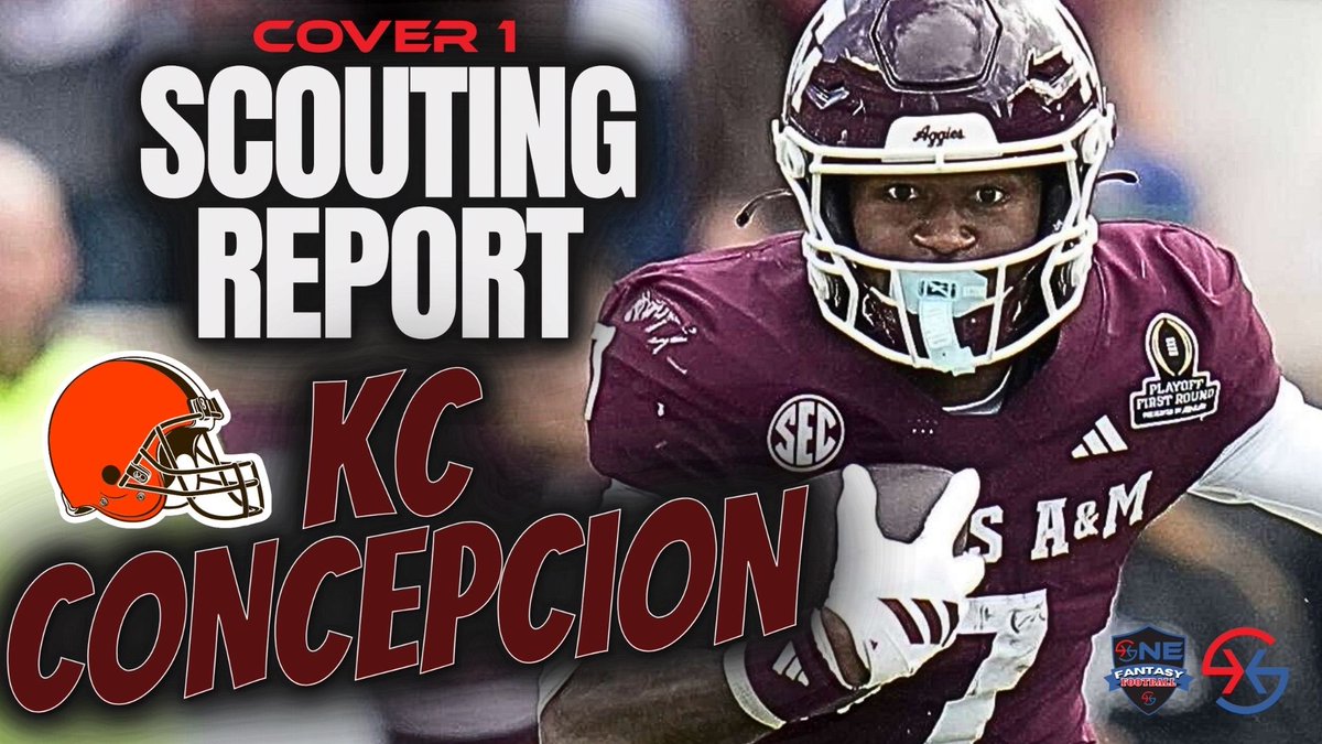 Cover1's tweet image. 🚨NEW VIDEO🚨

SCOUTING REPORT - (WR) KC Concepcion (Texas A&amp;amp;M)
Cleveland Browns DRAFT PICK! 

@Chris_Chous gives Pros, Cons and a Grade Score! 🔥 

WATCH AND SUBSCRIBE LINK ⬇️

#NFL #FantasyFootball #DawgPound