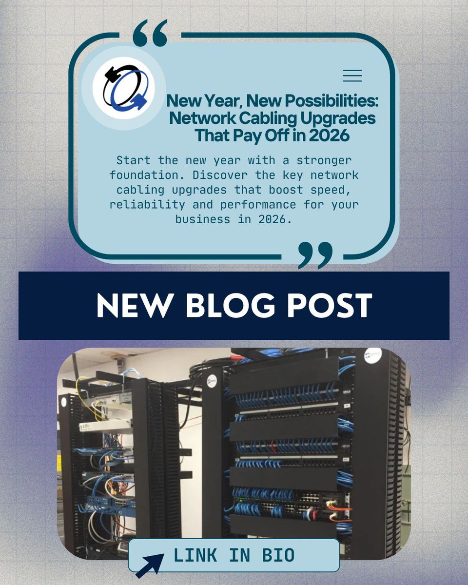 bridgecable's tweet image. 📰 In case you missed it - it's not too late to start those network cabling upgrades for the Second Quarter!
bridgecable.com/network-cablin… 

#networkcabling #cablingupgrades