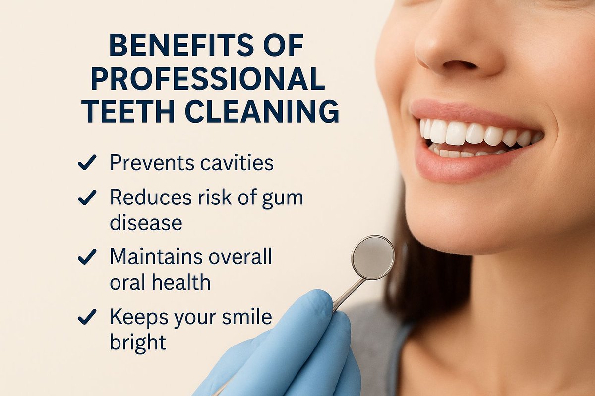 InnovationsofNJ's tweet photo. A dental hygienist provides professional teeth cleaning, preventive care, and teaches oral hygiene. Regular professional cleanings offer numerous benefits to help maintain healthy teeth and gums. #InnovationsofNJ #DentalHealth https://t.co/0hqomXZKDh