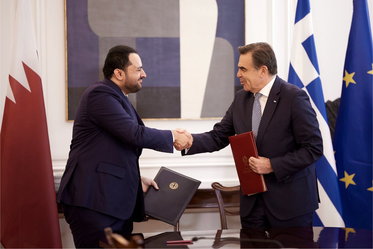 QNA_Espanol's tweet image. En el marco de la visita de Su Alteza el Emir, #Qatar y #Grecia firman un memorando de entendimiento en el ámbito agrícola
#QNA 
bit.ly/4eQe7ov