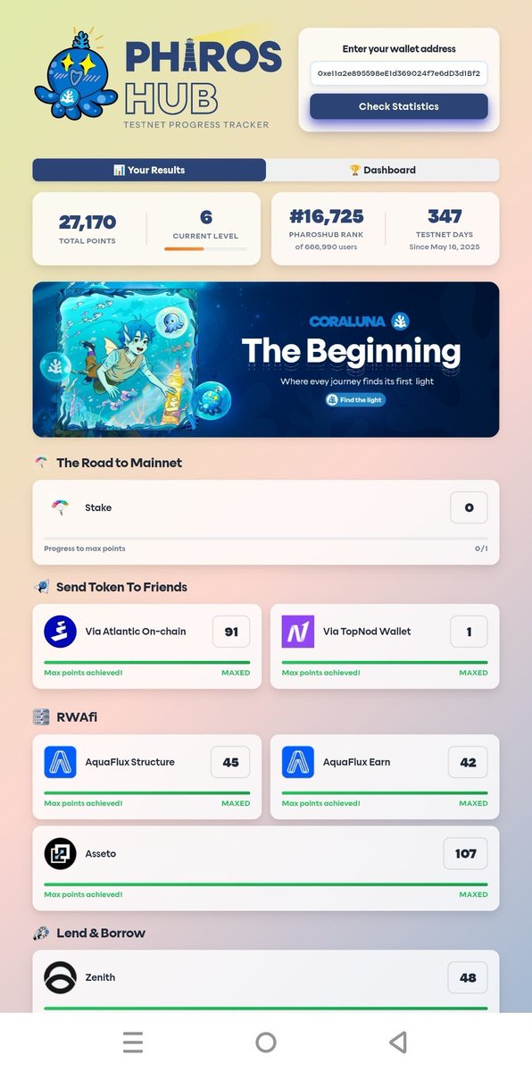 XEUS86's tweet photo. @Kiwi_Nod 340+ days. Rank ~5k/600k+. All tasks maxed. 261 transfers, all clean. Didn't post much  just showed up. Now ready for mainnet. A little recognition for quiet grinders would mean a lot.

PROS: 0x52c6ca452De73Ec115D470635a23Ee26d8a703E7 https://t.co/QqH7rHzWMM