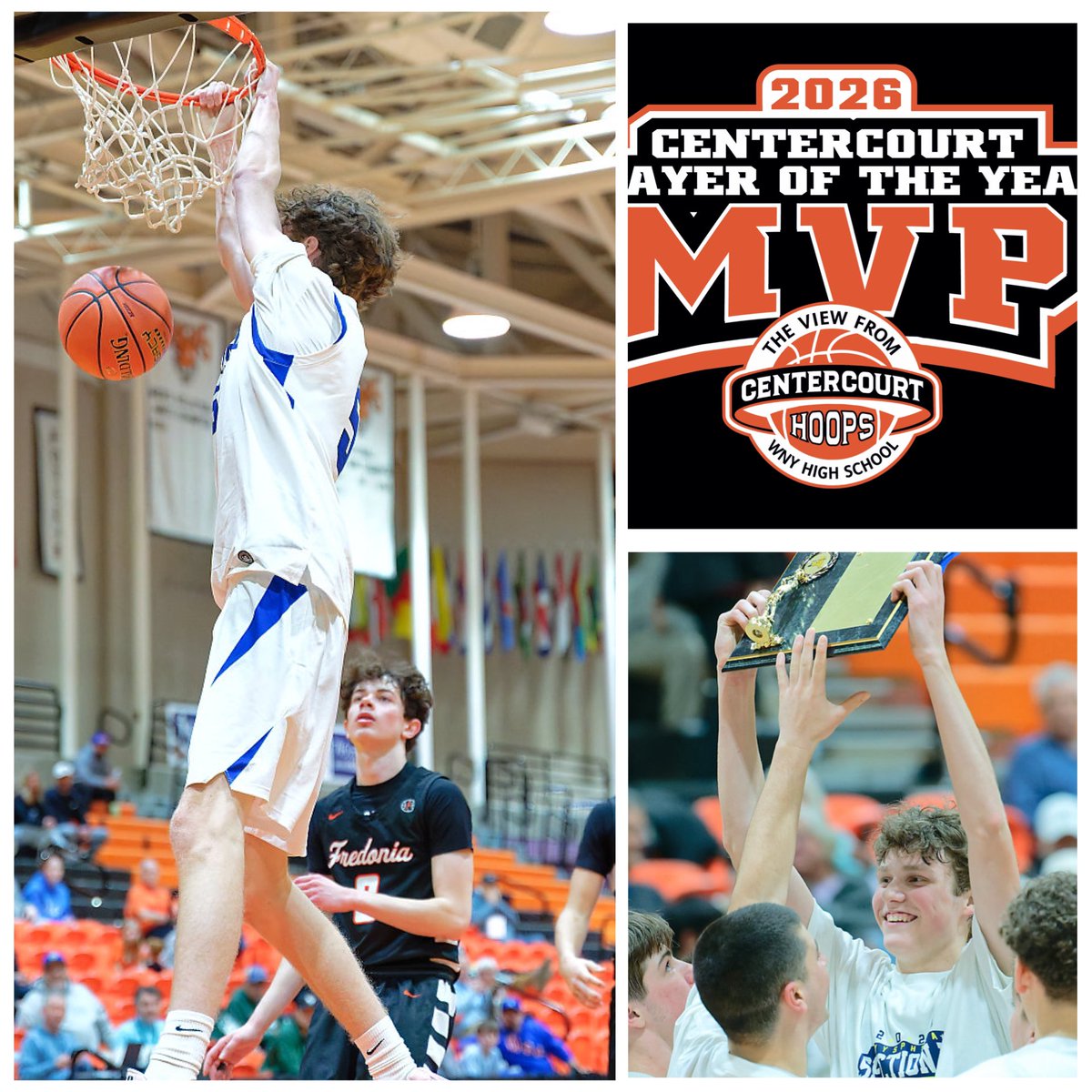 centercourt42's tweet photo. Dane Brown, the 2026 Centercourt Most Valuable Player of the Year, who led Grand Island to its first Section VI championship in 34 years has been named First Team All-State in NYS Class A https://t.co/GhPQ4wi7mp