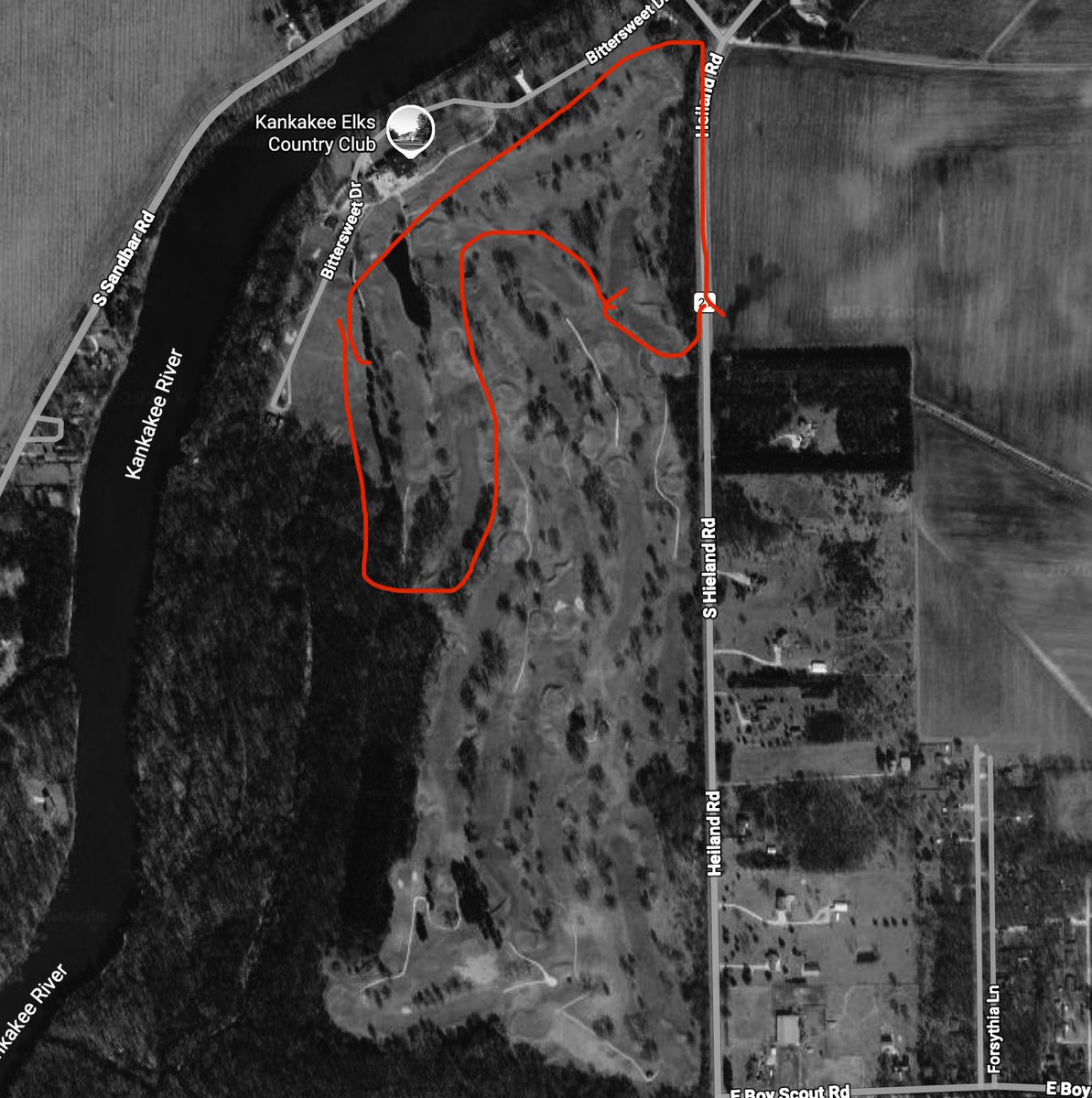 BPBlackMetal's tweet photo. Langford and Moreau fans will be thrilled to know that the great destroyer is on their side; a tornado cleared 300 trees from Kankakee Elks in Illinois and the club has openly endorsed the change. The red region is newly cleared if I understand correctly. https://t.co/HlWobln1z5