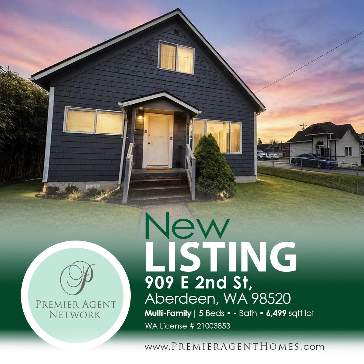 PremierAgentN's tweet image. ** New Listing **
909 E 2nd St, Aberdeen, WA 98520 | $299,000
Multi-Family | 5 Beds • - Bath • 6,499 sqft lot
Listed by Yazmin Mendoza with Premier Agent Network Washington
Visit for more homes: tinyurl.com/y4ybvzac

#Aberdeen  #WA #Washington  #PremierAgentNetwork