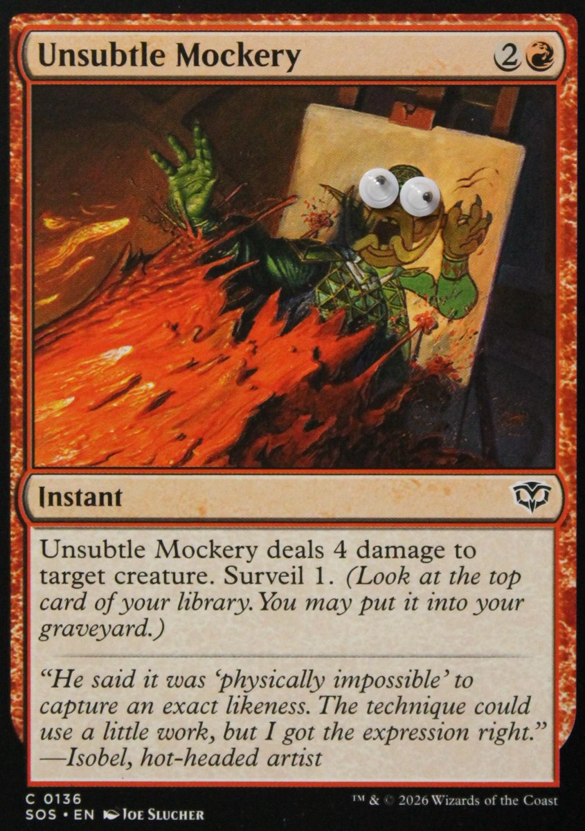 Your mother was a hamster and your father smelt of ELDERBERRY!

#UnsubtleMockery #mtg #MagicTheGathering #MTGStrixhaven