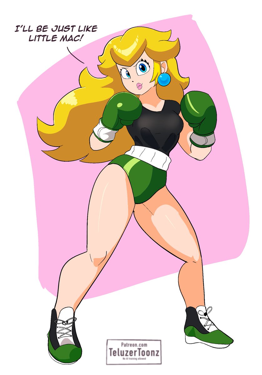 After he beat her to a pulp, peach decided that she wants to be just like little Mac. Will she succeed?