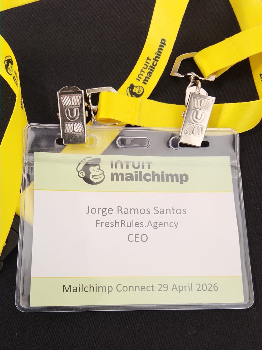 FreshRulesMKT's tweet photo. Hoy hemos asistido al primer evento de Mailchimp en Madrid 📩✨
Una jornada sobre email marketing, automatización, IA y nuevas formas de crear campañas más inteligentes y orientadas a resultados.

#Mailchimp #EmailMarketing #MarketingDigital #Automatización #IA https://t.co/CvNjU3b8Y8
