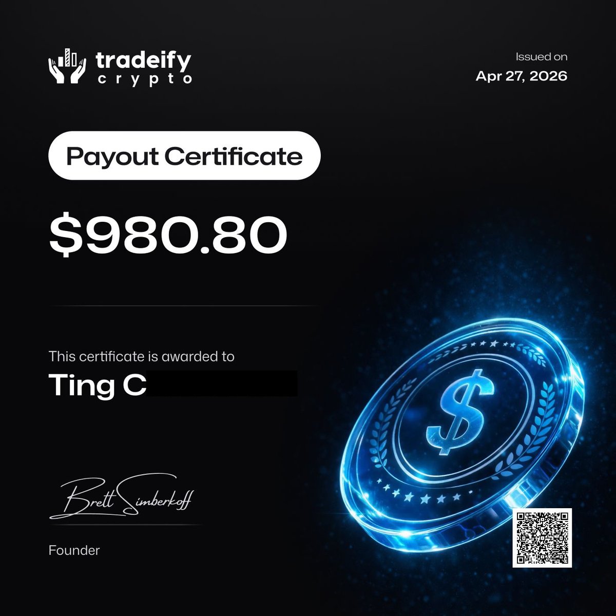 Tradeify Crypto tweet media