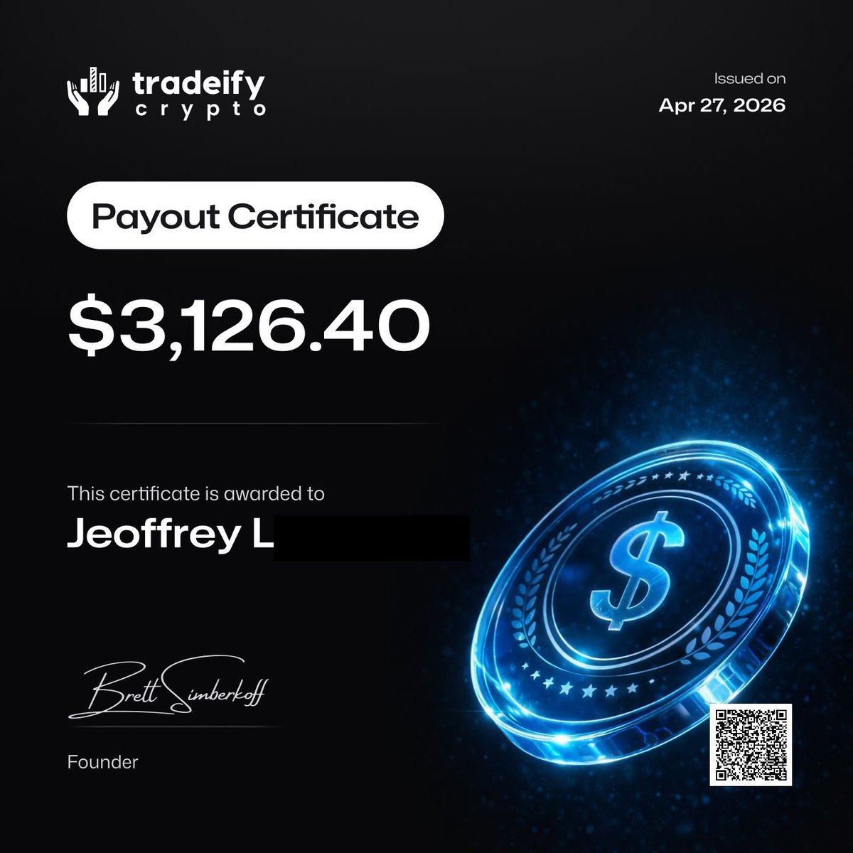 Tradeify Crypto tweet media