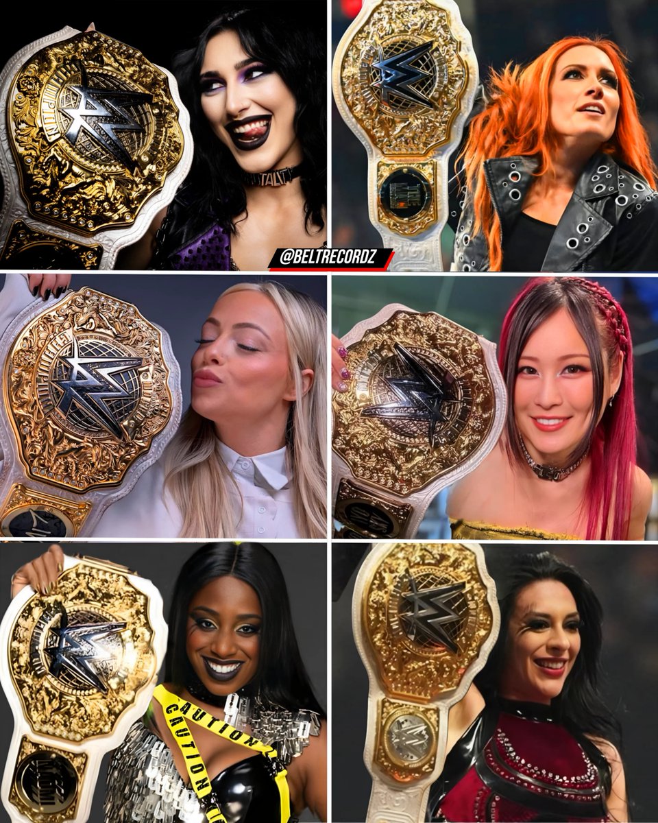 RomanEra0's tweet photo. Every WWE Women's World Champion.. https://t.co/cjG2o7TITx