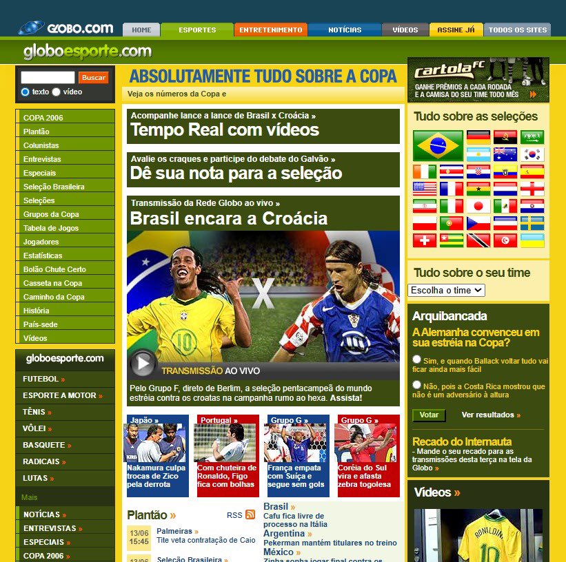Site do <a href="/geglobo/">ge</a> em 2006.

Nostálgico!
