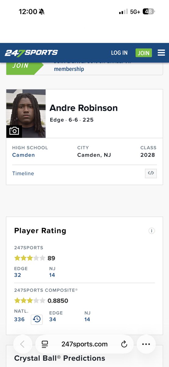 Andre Robinson 3⭐️ tweet media